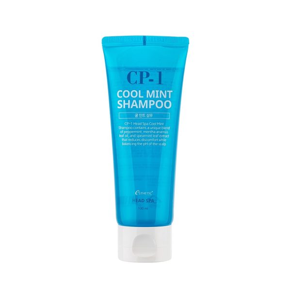 6beba60b841e19aae4a7fe4f1698a90al CP-1 Cool Mint Head Spa gaivinantis plaukų šampūnas 500 ml baltame fone