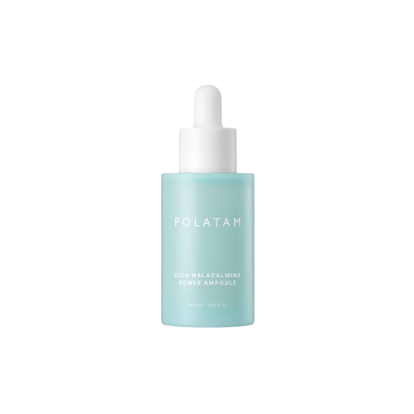 ampoile-photoroom POLATAM CICA Malacalming Power Ampoule 50 ml raminantis veido serumas baltame fone