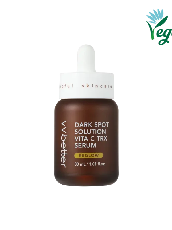 VVBetter Dark Spot Solution Vita C TRX skaistinantis veido serumas 30 ml baltame fone