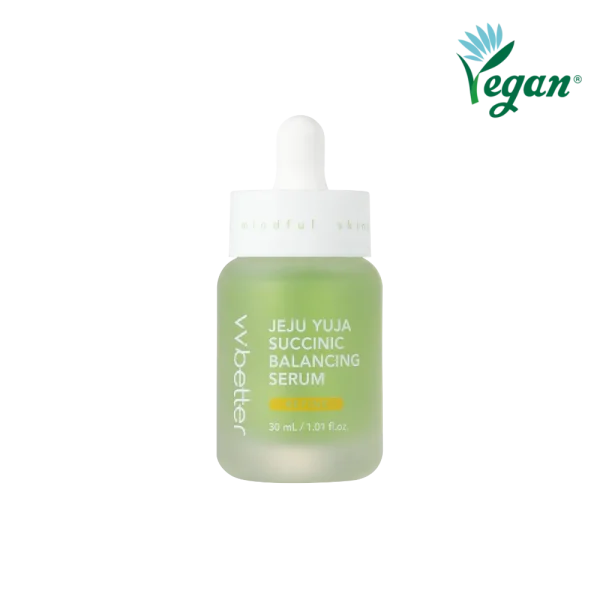 VVBetter Jeju Yuja Succinic Balancing balansuojantis veido serumas 30 ml baltame fone
