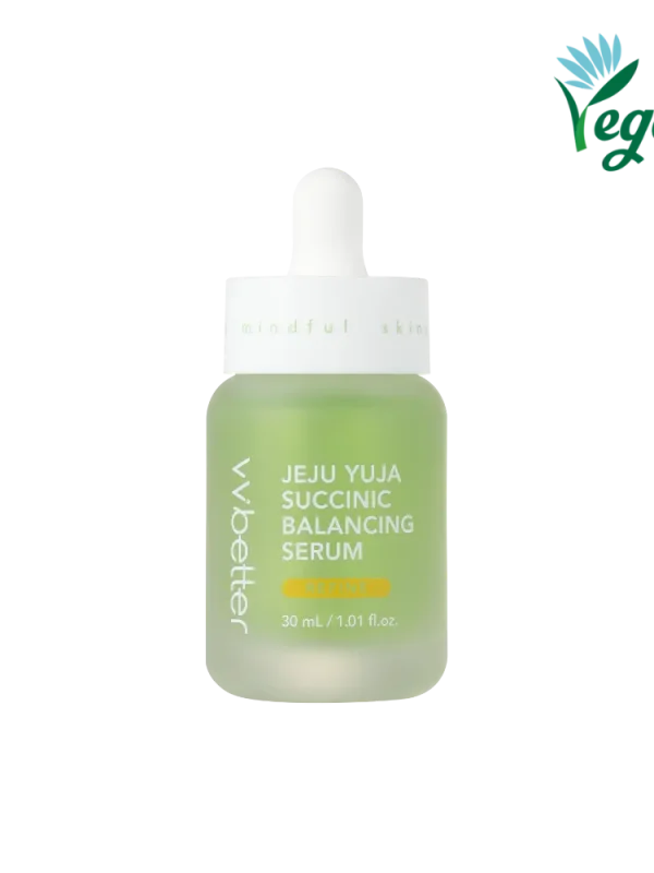 VVBetter Jeju Yuja Succinic Balancing balansuojantis veido serumas 30 ml baltame fone