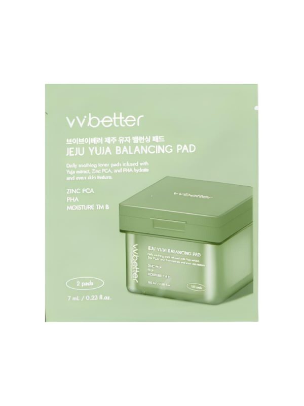 VVBetter Jeju Yuja Balancing tonerio diskelių mėginys 2 vnt. 7 ml