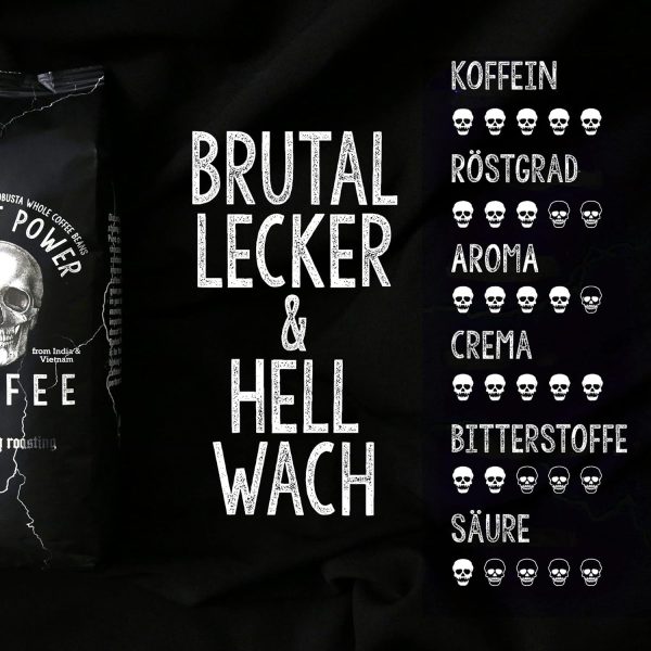 Darkest Power Coffee 100 % Robusta kavos pupelės 1 kg | Norei