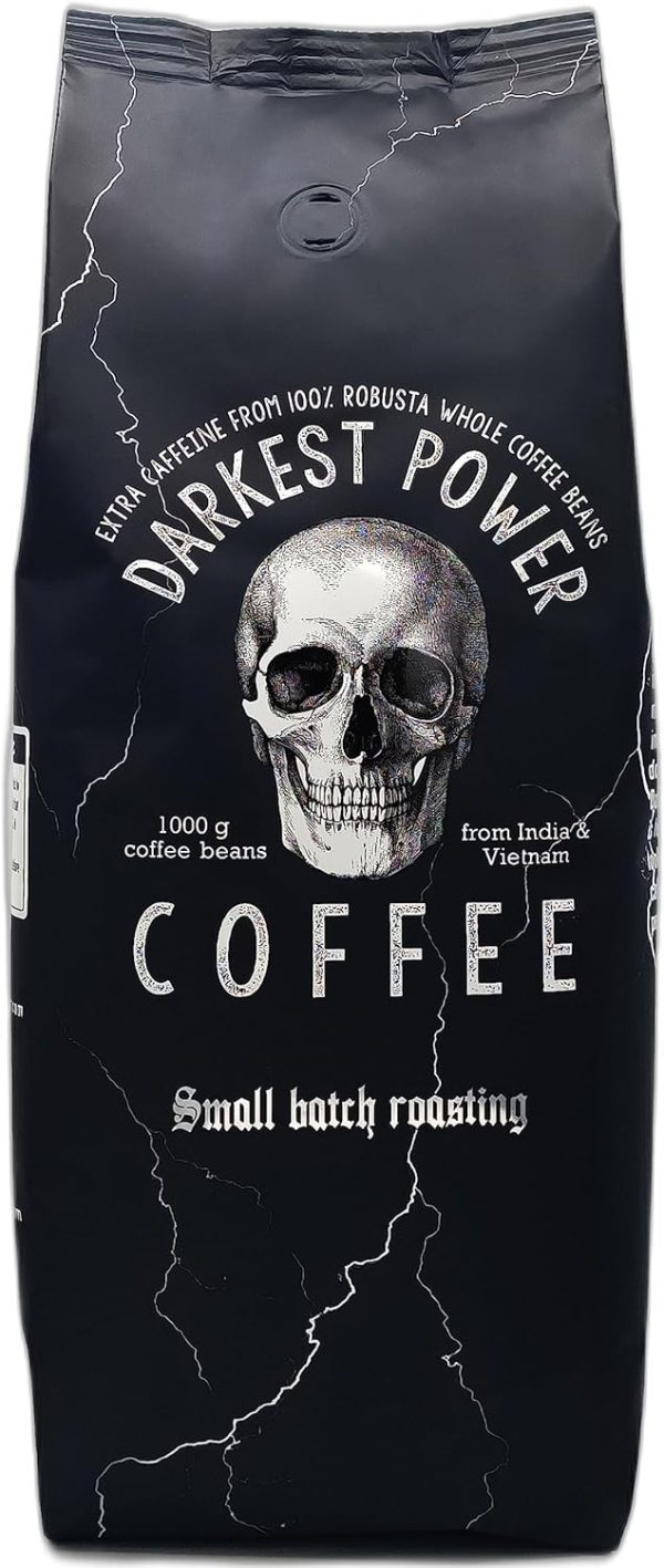Darkest Power Coffee 100 % Robusta espresso kavos pupelės 1 kg