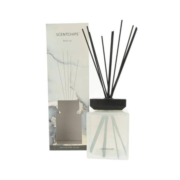Scentchips-geurstokjes-Square-Belle-Vie-1000ml-www.geurvoorjehuis.nl_l SCENTCHIPS Belle Vie namų kvapas su lazdelėmis 1000 ml