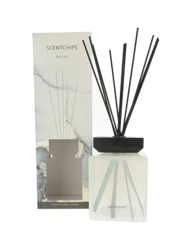 Scentchips-geurstokjes-Square-Belle-Vie-1000ml-www.geurvoorjehuis.nl_l SCENTCHIPS Belle Vie namų kvapas su lazdelėmis 1000 ml
