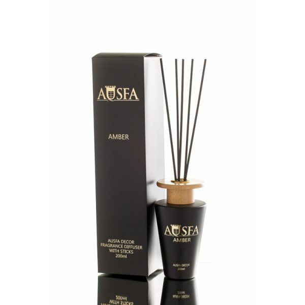 namu-kvapas-ausfa-decor-amber-200-ml AUSFA DECOR Amber namų kvapas su lazdelėmis 200 ml