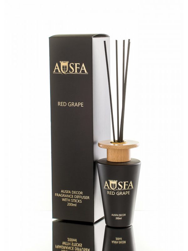 AUSFA DECOR Red Grape namų kvapas su lazdelėmis 200 ml
