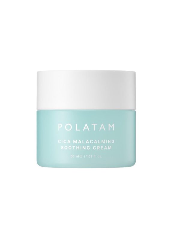 POLATAM CICA Malacalming raminantis veido kremas 50 ml baltame fone